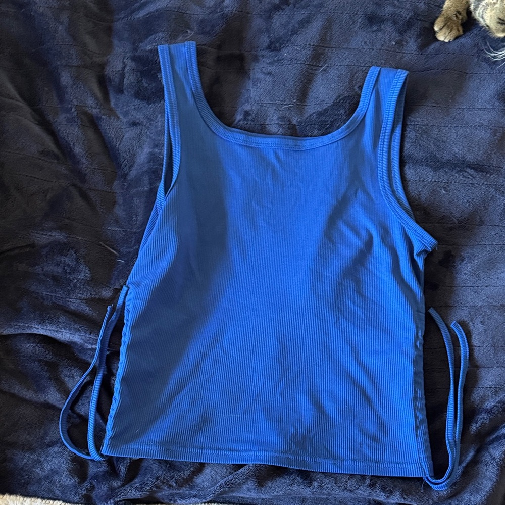 Blue Sleeveless Women's Top